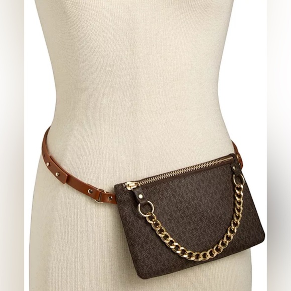 MICHAEL Michael Kors Handbags - MICHAEL KORS MK Signature Leather Fanny Pack Belt Bag